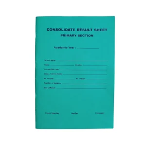 Consolidated Results Sheet - Primary Section