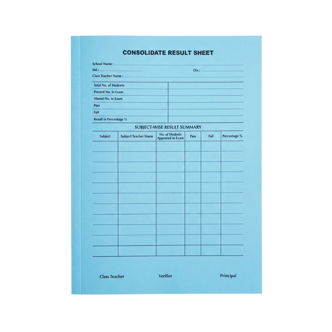consolidated results sheet